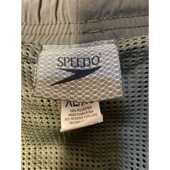 Speedo, men’s Hawaiian design, gray drawstring board shorts, size XL - Picture 4 of 5
